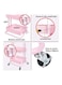 Almufarrej 3-Tier Utility Cart Light Pink
