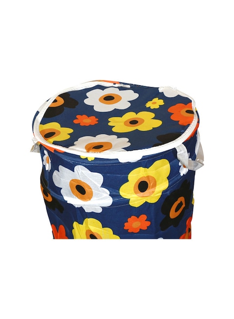 Rahalife Round Foldable Pop up Laundry Bag For Clothes, With Lid Zip Closure And Carry Handle, Laundry Hamper Cloth Basket