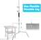 COOPIC C Stand C40S Heavy Duty Light Stand Height 150-330cm with Sliding up-down Leg, for Photo Studio Photography Strobe Light Video Umbrella Softbox Monolight