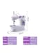 Generic Portable Mini Sewing Machine 6W White/Purple H32520-Eu White/Purple