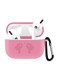 Generic Silicone Wireless Charging Case Cover For Earbuds Pink