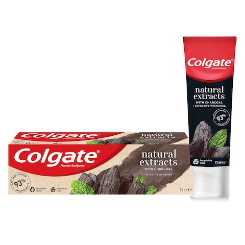 Colgate Natural Extracts Charcoal Toothpaste Black 75ml