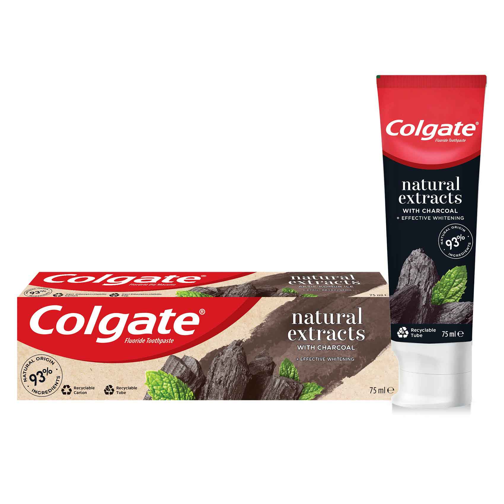 Colgate Natural Extracts Charcoal Toothpaste Black 75ml