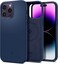 Spigen Silicone Fit (MagFit) compatible with MagSafe designed for iPhone 14 Pro Max case cover (2022) - Navy Blue