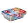 Fun Aluminium Containers With Lids Rectangular 1060cc&times;10Pcs