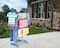 Three Tier Movable Foldable Steel Cloth Drying Stand with Wheels Laundry Rack Stand