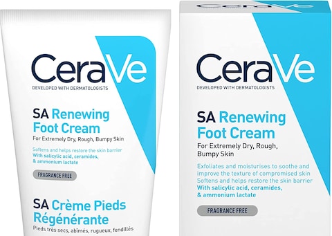 Generic Cerave Sa Renewing Foot Cream, 88ml/3Oz, For Extremely Dry, Rough, And Bumpy Feet