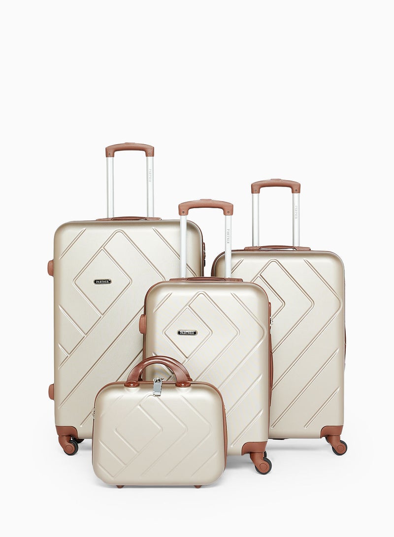 Buy Partner 4 Piece Trolley Travel Luggage Set With TSA Lock Online ...