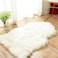 Vital Soft Faux Sheepskin Fur Rug Soft Fluffy Carpets Chair Couch Cover Seat Area Rugs for Bedroom Living Room Home Decor Nursery (Off-White)