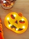 Halloween Pumpkin Orange with LED Lights 19.7x16.2cm