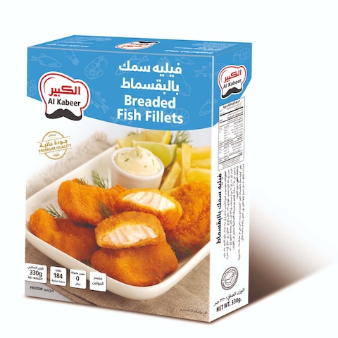 Al Kabeer Breaded Fish Fillets 330g