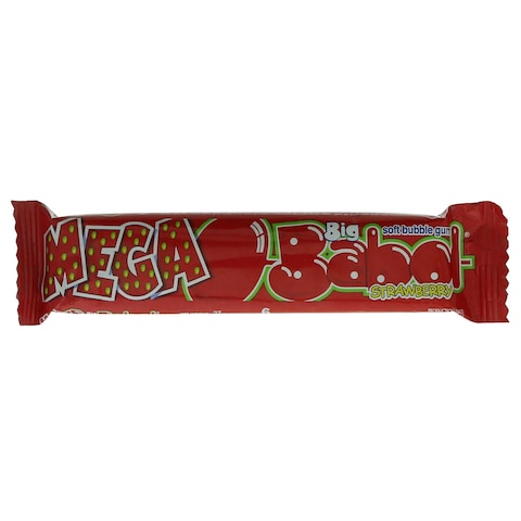 Big Babol Mega Strawberry Soft Bubble Gum 27 gr