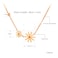 Aiwanto Necklace Rose Golden Neck Chain Necklace Simple Pendant Necklace
