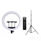 Rl 21-Led Ring Light With Tripod Stand 18- Inch