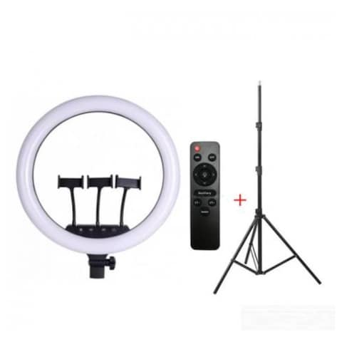 Rl 21-Led Ring Light With Tripod Stand 18- Inch