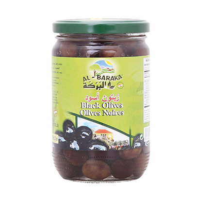 Al Baraka Black Olives 600GR