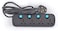 Terminator 4 Way Universal Power Extension Socket 3X1.25Mm2 Black Body &amp; Blue Switch 5M Cable 13A Plug