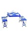 Generic Foldable Picnic Table Blue Standard