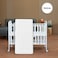 TEKNUM - 4in1 Wooden Bed Side w/ Storage and Height Adjustments - White
