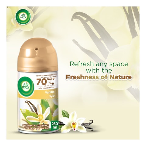 Air Wick Freshmatic Autospray White Vanilla Bean Air Freshener With Refill White 250ml