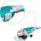 TOTAL Angle Grinder 230mm (9")   2400W   Spindle Lock for Easy Disc Replacement   Soft Grip for More Comfortable Hold