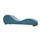 In House Romantic Chaise Longue Luxury And Romantic Design Sofa With Bed Mode Of Velvet Fabric With Lower Decorative Silver Buttons - Dark Turquoise