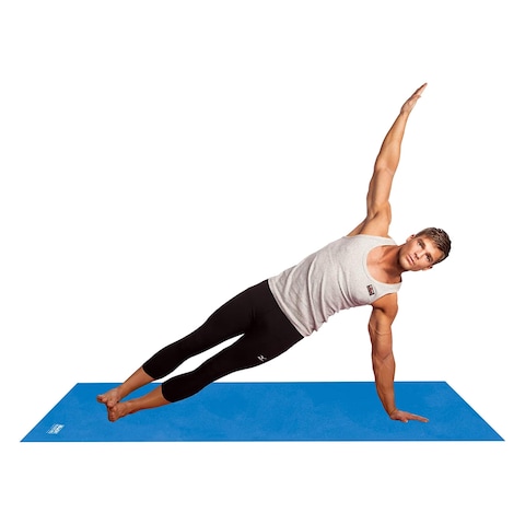Body Sculpture Yoga Mat With Strap Blue
