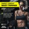 Sports Research Sweet Sweat Waist Trimmer, Black/Yellow Logo, Premium Waist Trainer Band For Men &amp; Women
