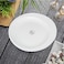Shallow Bone China Tiffany Plate, White, 20cm, JX113-A001-09, 6 Pcs Set