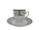 Turkish Coffe Cups -8pcs Set -Grey Rose