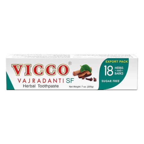 Vicco Vajradanti Sugar Free Toothpaste White 200g