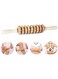 Manual wood therapy Massager Handheld Roller Trigger Point Massager Stick for Fascia, Cellulite, Muscle and Abdomen, Body Therapy Massager, Muscle Pain Relief and Recovery Roller Relief Tool