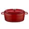 Lava Roasting Oval Casserole 27cm Red