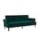 In House Nutella 2 In 1 Sofabed Velvet Upholstered - Dark Green