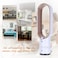 Decdeal - Bladeless Fan Remote Control Airflow Cooling Cool Fan Low Portable Home Family Kids Safe Use