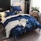 GOLDEN HOME  6-Piece King Size Duvet Cover Set, 1 Duvet Cover + 1 Fitted Sheet + 4 Pillow Cases, Microfibre, Muesli