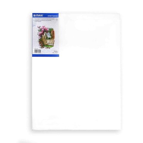 Maxi Stretched Artist Canvas Board White 380Gsm