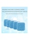 20-Piece Washing Machine Effervescent Cleaner Tablet Set Blue/White
