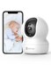 EZVIZ 2K Baby Monitor Pan&amp;Tilt Security Camera Indoor, Smart Night Vision, 2K Resolution, 360&Acirc;&deg; Rotational Views, Smart Motion Tracking, 8x Digital Zoom, Two-Way Audio, H.265, Work with Alexa(CP1)
