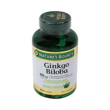 Nature&#39;s Bounty Ginkgo Biloba 60mg , 200Pcs