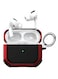AirPods Pro 2 Case Shockproof Armor Rugged Cover with Keychain Carabiner Compatible with Apple AirPods Pro 2nd Generation 2022 Case Red