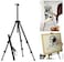 Generic Artists Easel Stand Metal Foldable Tripod Adjustable Height 20 Inches To 61 Inches With Portable Bag Art Supplies For Floor/Table-Top Drawing Painting Sketching Display