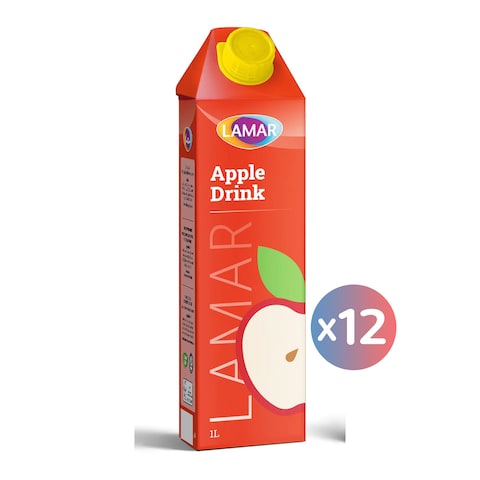 مشروب تفاح لمار - 1 لتر * 12 علبة