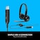 Logitech USB Headset H390 With Noise Cancelling Mic