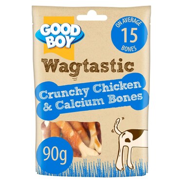 Armitage Good Boy Wagtastic Crunchy Chicken and Calcium Bones 90g