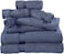 Comfy 8 Piece Highly Absorbent Combed Cotton 550 GSM Hotel Quality Towel Set - Dark Blue