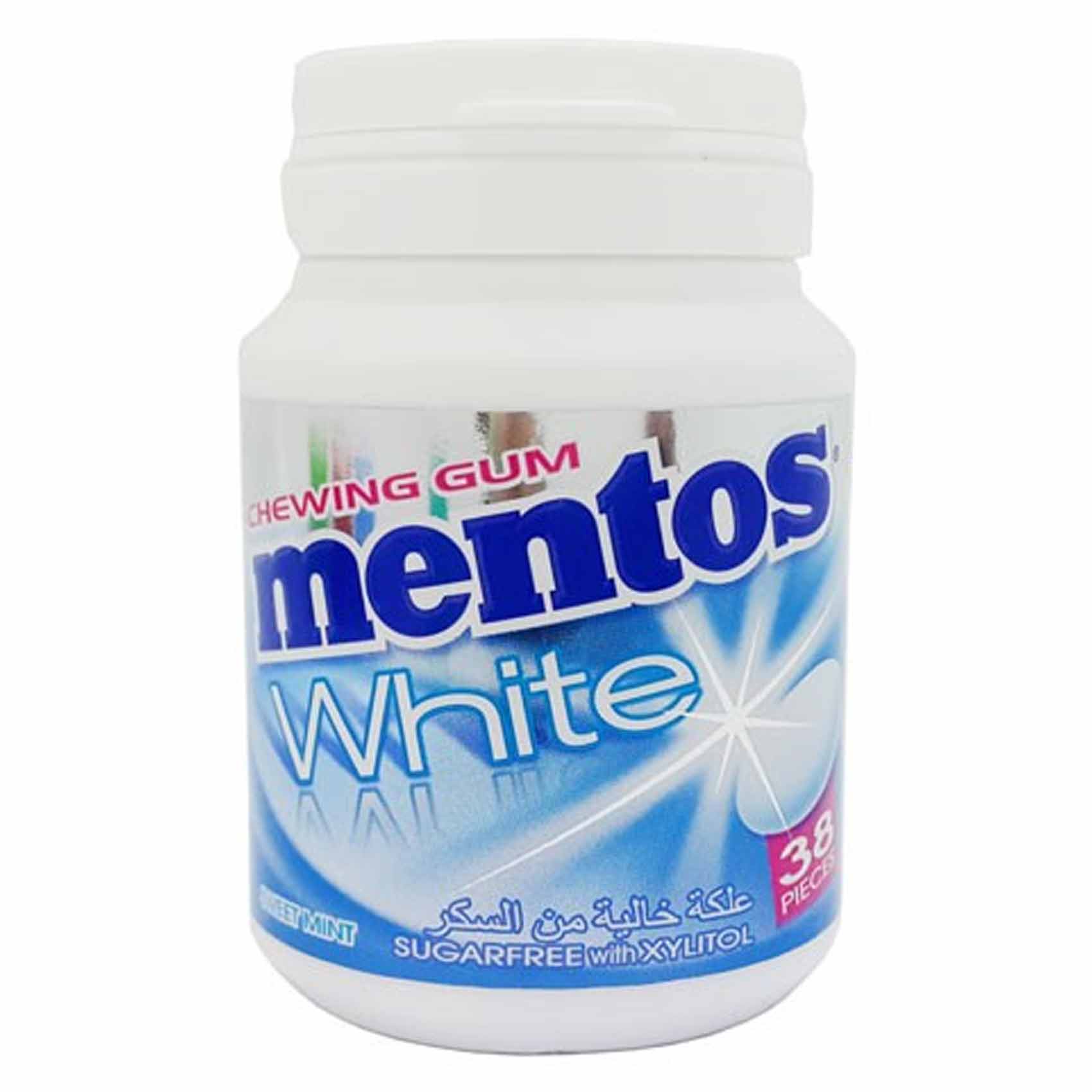 Mentos Gum White&nbsp; Sweetmint Sugar Free 38 Pieces