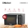 Nobel 42 Liters Capacity Microwave Oven, Membrane Control, Defrost Setting, 8 Auto Menu Cooking, 10 Power Levels, Silver Handle Door Opening With 1Year Warranty NM055D Black