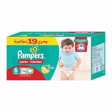 Pampers Baby Pants Diapers, 6 Extra Large, 16+ kg - 48 Diapers