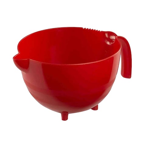 M-Design Mixing Jug With Egg Cracker - 2.5 Liters - Red